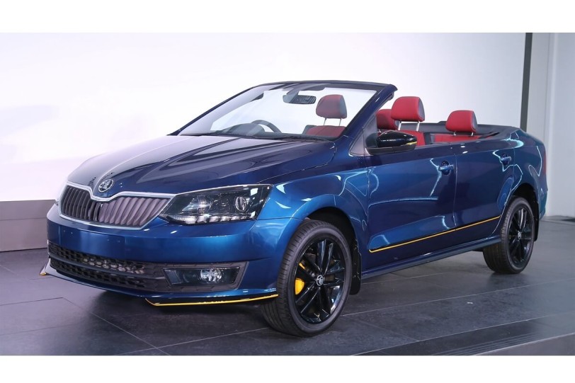 Skoda在印度首次亮相學生設計的概念車:Rapid Cabriolet