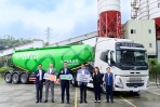 擴大布局綠色物流 台灣通運引進VOLVO電動曳引車 台泥低碳水泥運送改採電動曳引車 減碳32%