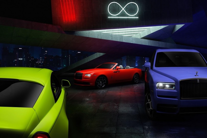 Rolls-Royce以「霓虹燈之夜」三色漆點亮了Black Badge系列