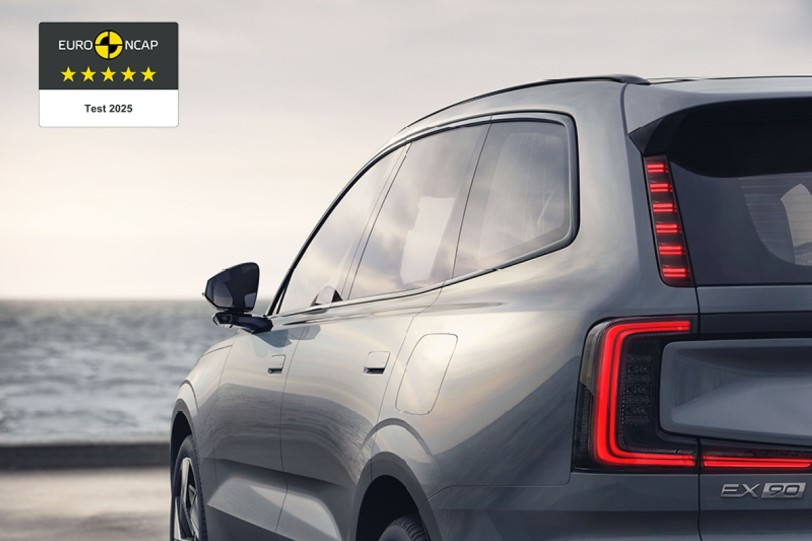 Volvo EX90在Euro NCAP安全測試中獲得五星評價