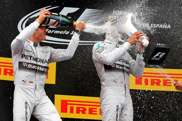 F1開賽五連霸!Mercedes-AMG PETRONAS贏得排位賽與西班牙站冠亞軍