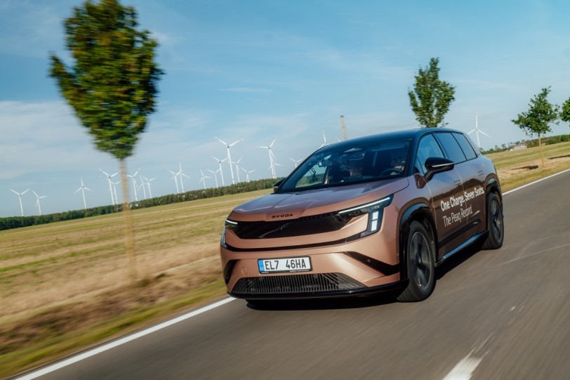 Skoda Peaq創下七人座電動SUV續航紀錄：未充電行駛936公里