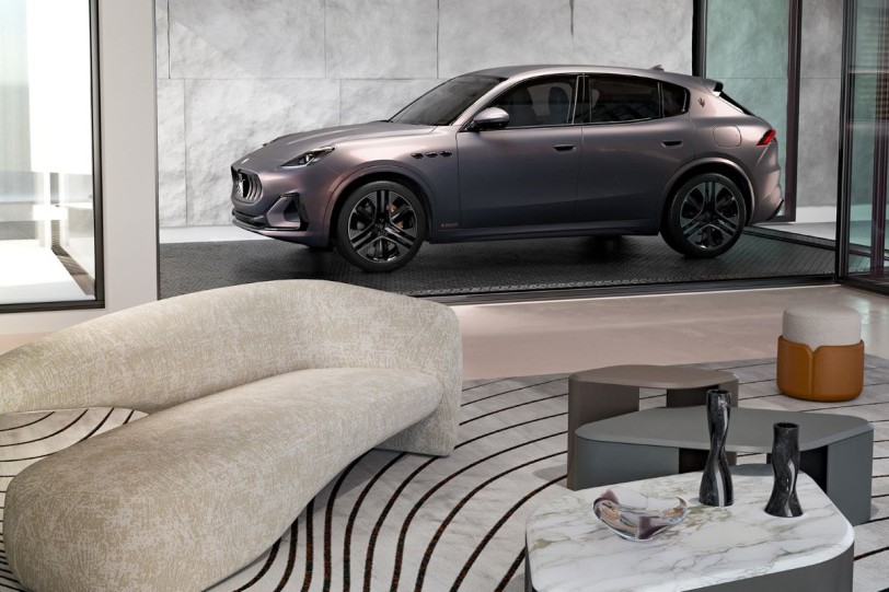 Maserati與Giorgetti在米蘭設計周發佈了合作家俱系列以及專屬訂製的Grecale Giorgetti Edition