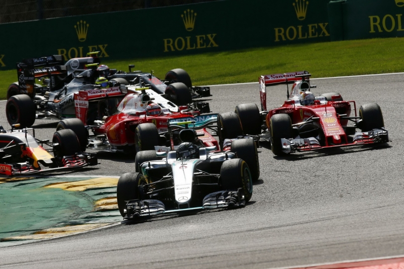 Mercedes-AMG PETRONAS比利時站依舊大殺四方,Nico Rosberg領跑奪冠Lewis Hamilton上演大驚奇