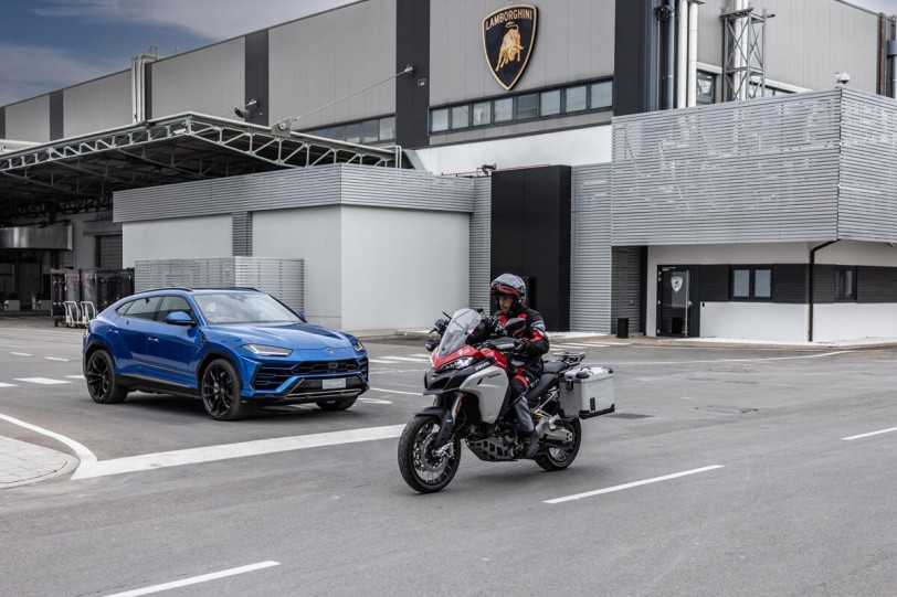 為維護道路安全,Lamborghini和Ducati共同打造創新的摩托車到汽車通信系統