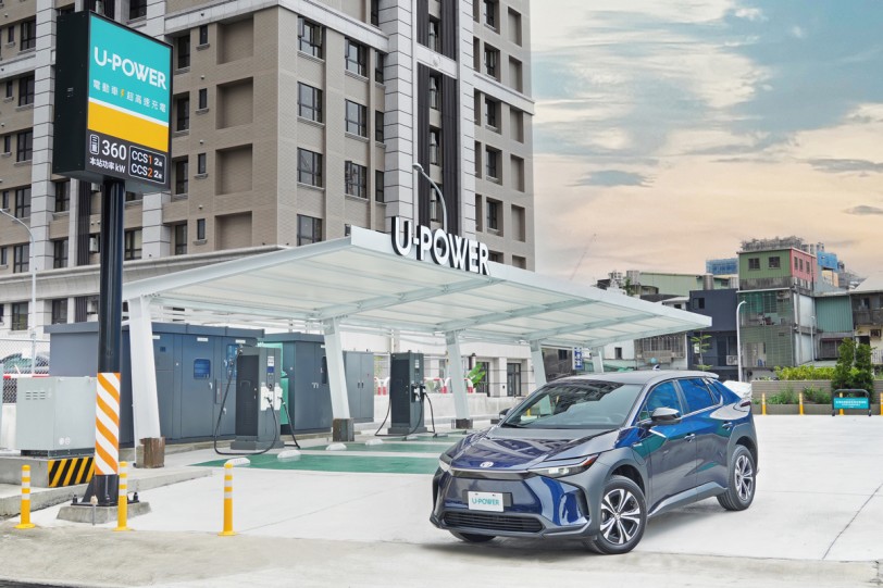 U-POWER持續擴充超高速充電網路 第2季雙北新添5站 臺北內湖民善站28席車位規劃全國最大!